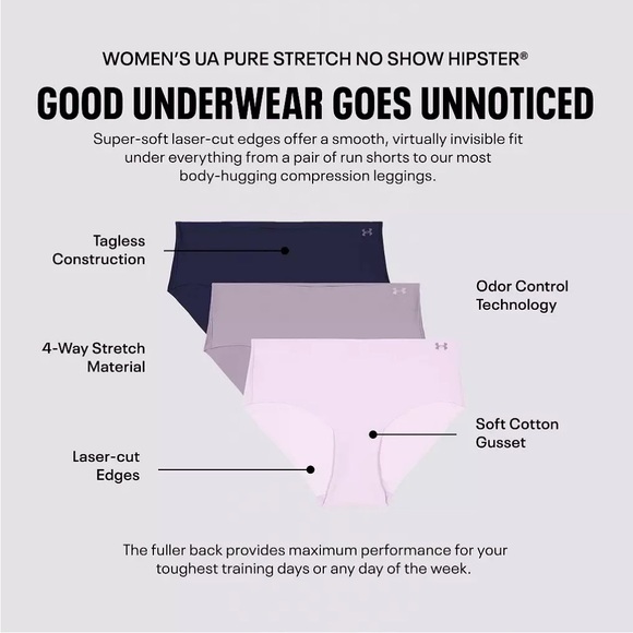 Under Armour Women's Black Seamless Panties - Picture 5 of 5